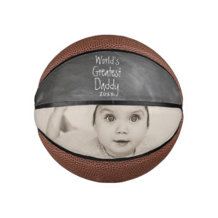 Personalisierter Weltbester Daddy Vathy Day Mini Basketball