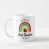 Personalisierter Weltbester-Lehrer-Kaffeebecher Kaffeetasse (Links)