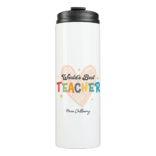 Personalisierter Weltbester Lehrer Thermosbecher