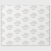 Personalisierter Weltfrieden Boho Weihnachten Geschenkpapier (Flach)