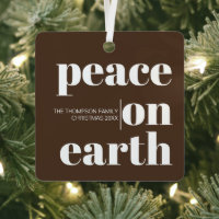 Personalisierter Weltfrieden Weihnachten Modernes 