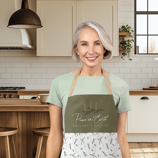 Personalisierter Weltfrieden Weihnachten Schürze