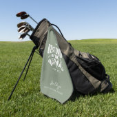 Personalisierter Weltmesse-Vater Golfhandtuch (Gras)