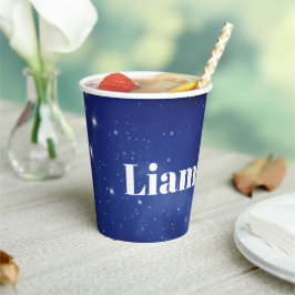 Personalisierter Weltraum-Geburtstagsparty-Becher Pappbecher