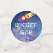 Personalisierter Weltraumtag Konfetti (Klein Vorderseite)