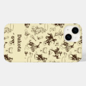 Personalisierter Western Cowboy Rodeo Pferde Case-Mate iPhone Hülle (Rückseite (Horizontal))