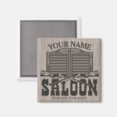 Personalisierter Western Rifle Guns Old Saloon Bar Magnet (Vorderseite/Rückseite)