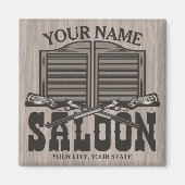 Personalisierter Western Rifle Guns Old Saloon Bar Magnet (Vorne)