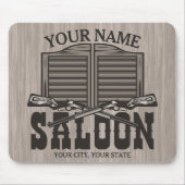 Personalisierter Western Rifle Guns Old Saloon Bar Mousepad (Vorne)
