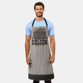 Personalisierter Western Rifle Guns Old Saloon Bar Schürze (Getragen)