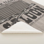 Personalisierter Western Rifle Guns Old Saloon Bar Sherpadecke (3/4)