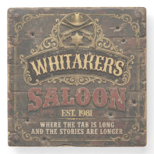 Personalisierter Western-Saloon Rustikaler Männerh