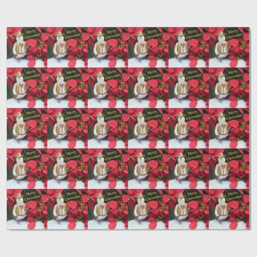 Personalisierter Western Snowman's Wrapping Paper Geschenkpapier (Flach)