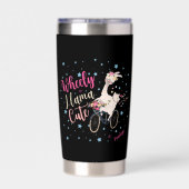 Personalisierter Wheely Llama Cute  Thermobecher (Rückseite)