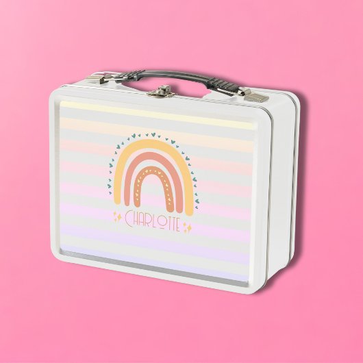 Personalisierter Whimsischer Regenbogen Lunch Box