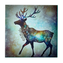 Personalisierter Whimsischer Weihnachtsbaum Fliese