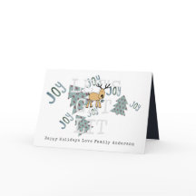 Personalisierter Whimsischer Weihnachtsfest Rustik