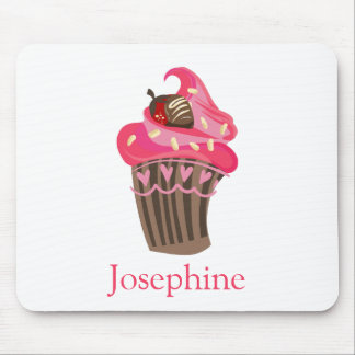 Personalisierter Whimsy Pink Cupcake Maus Pad Mousepad
