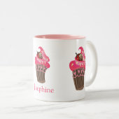 Personalisierter Whimsy Pink Zweifarbige Tasse (VorderseiteRechts)