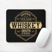 Personalisierter Whiskey auf der Rocks Liquor Labe Mousepad (Mit Mouse)