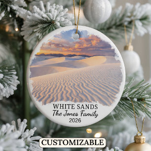 Personalisierter White Sands National Park, New Me Keramik Ornament