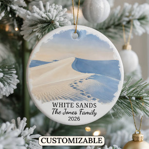 Personalisierter White Sands National Park, New Me Keramik Ornament