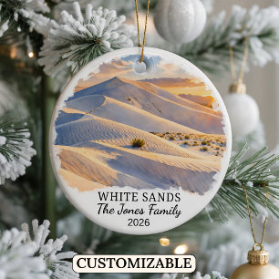 Personalisierter White Sands National Park, New Me Keramik Ornament