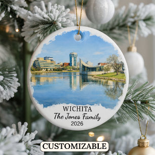 Personalisierter Wichita-Schmuck, Benutzerdefinier Keramik Ornament