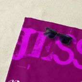 Personalisierter Wiederholname für 7 Farben auswäh Strandtuch (Beispiel)