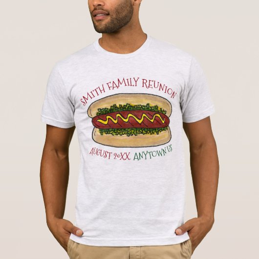 Personalisierter Wiedersehen-Cookout, Picnic Hot D T-Shirt (Vorderseite)