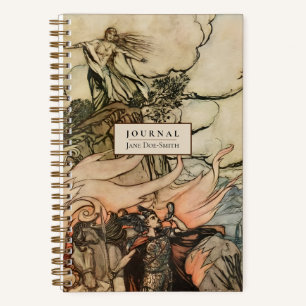 Personalisierter Wikingmythos Wagner Dotted Journa Notizblock