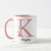 Personalisierter Wildblumen-Abschlussbecher als Ge Tasse (Links)