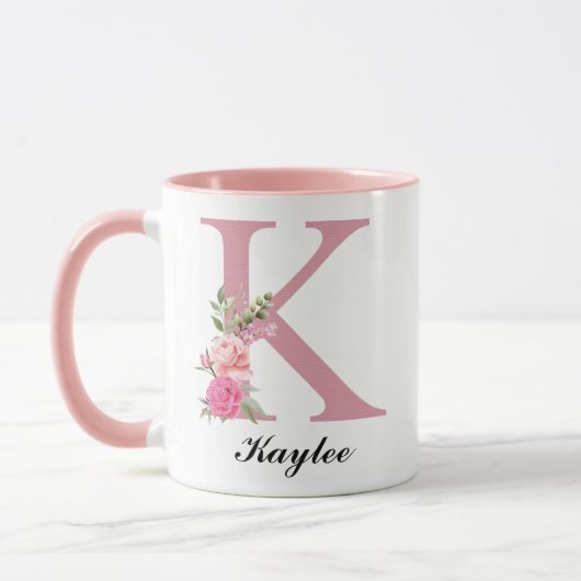 Personalisierter Wildblumen-Abschlussbecher als Ge Tasse (Links)
