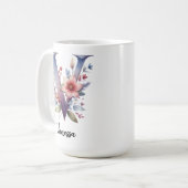 Personalisierter Wildblumen-Becher für Sie, Studen Kaffeetasse (Vorderseite Links)