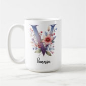 Personalisierter Wildblumen-Becher für Sie, Studen Kaffeetasse (Links)