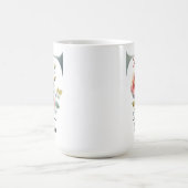 Personalisierter Wildblumen-Monogramm-Tassen-Gesch Kaffeetasse (Mittel)