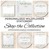 Personalisierter Wildblumen-Notizblock Notizblock