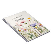 Personalisierter Wildblumenplaner | Benutzerdefini Notizblock (Rechte Seite)