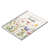 Personalisierter Wildblumenplaner | Benutzerdefini Notizblock (Linke Seite)