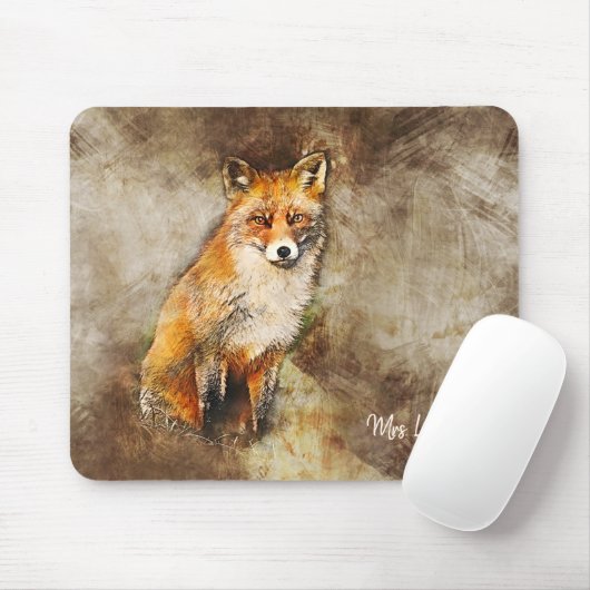 Personalisierter Wilder Fuchs in der Natur Mousepad (Mit Mouse)