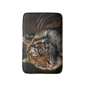 Personalisierter Wilder Tier Tiger Badematte (Vorderseite Vertikal)