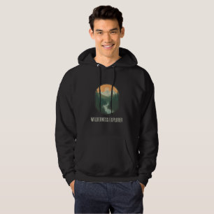 Personalisierter Wildernis-Explorer Retro-Berg-Ho Hoodie