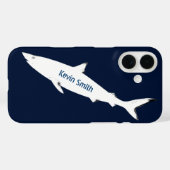 personalisierter Wildhai Case-Mate iPhone Hülle (Rückseite (Horizontal))