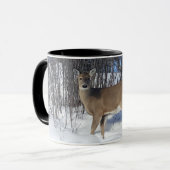 Personalisierter Wildschweinhirsch Tasse (Vorderseite Links)