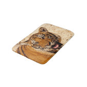 Personalisierter Wildtieriger Badematte (Schrägansicht)