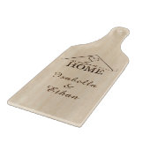 Personalisierter Willkommensgruß Zuhause Cutting B Schneidebrett (Ecke)