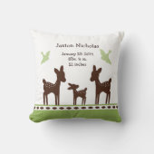 Personalisierter Willow Hirsche Kissen Keepake (Vorderseite)