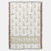 Personalisierter Windhund (Fawn) Decke (Vorderseite Vertikal)