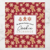 Personalisierter Wine Flasche Label Cookie Exchang Weinetikett (Einzelnes Label)
