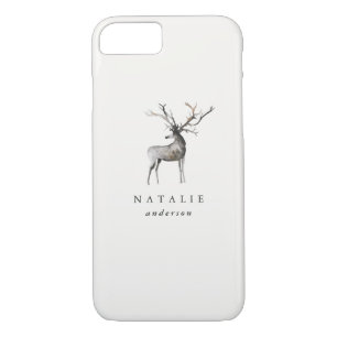 Personalisierter Winter des Hirschrens Case-Mate iPhone Hülle